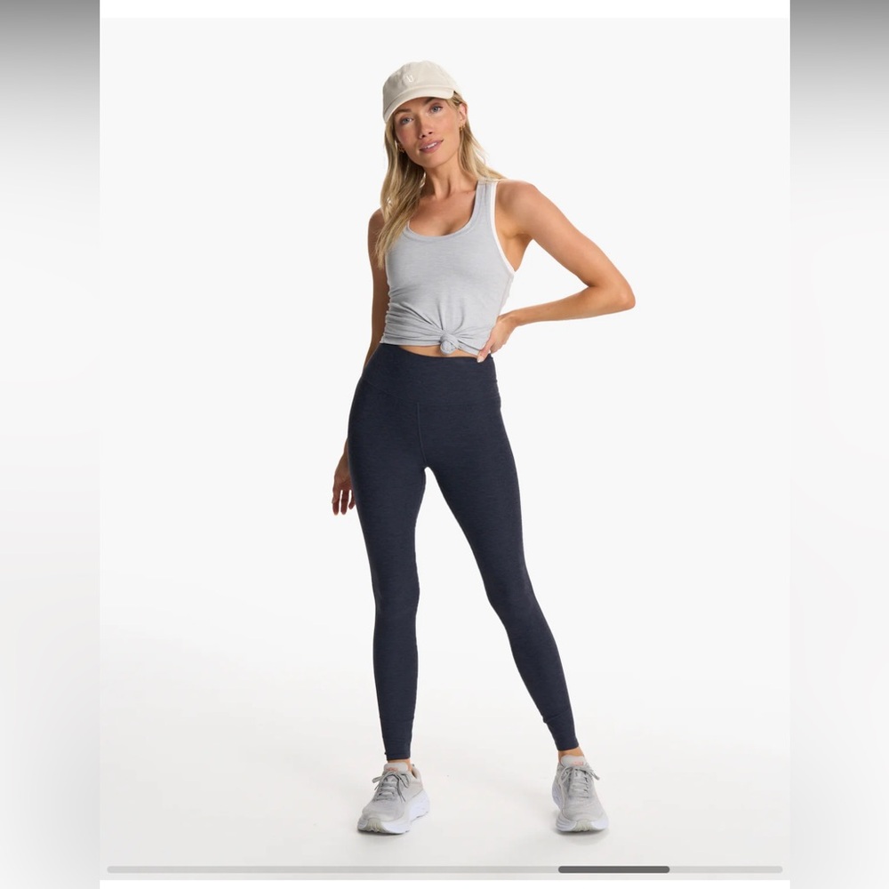 Vuori- Clean Elevation Leggings- Sz XL- Heathered Midnight- Ankle Length- EUC
